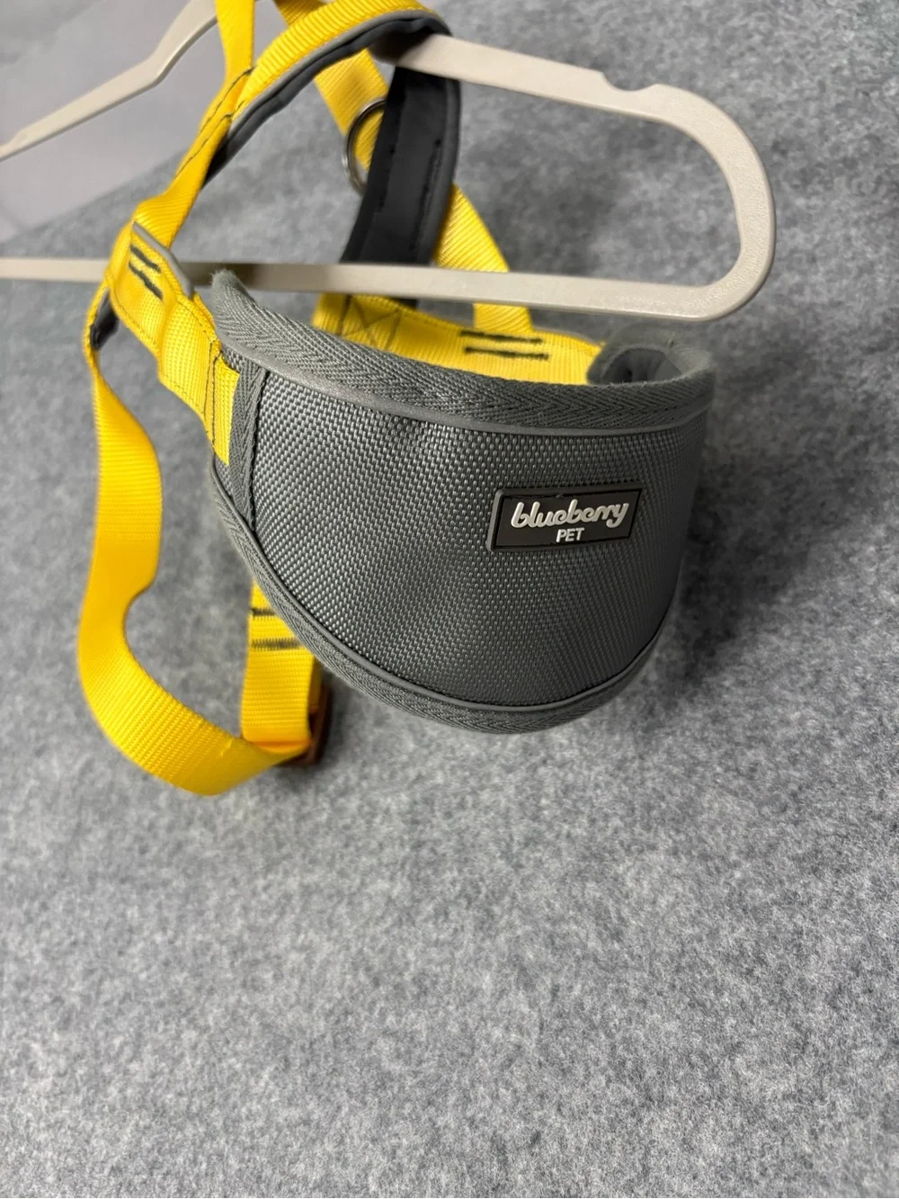 Blueberry Pet Medium Yellow Gray Padded Adjustable Dog Harness